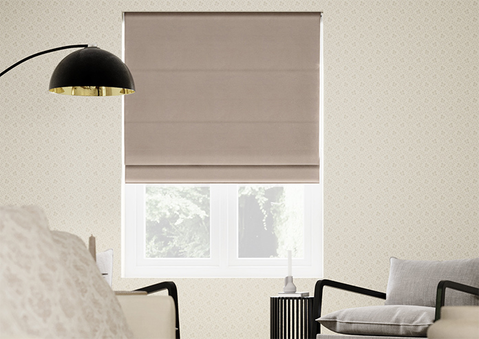 Eversley, Espresso Creme - Twist&Fit Roman Blind - Image 3